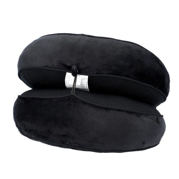 Memory Foam Seat Duo Cushion with Polyester Cover Black - Picture 1 of 9